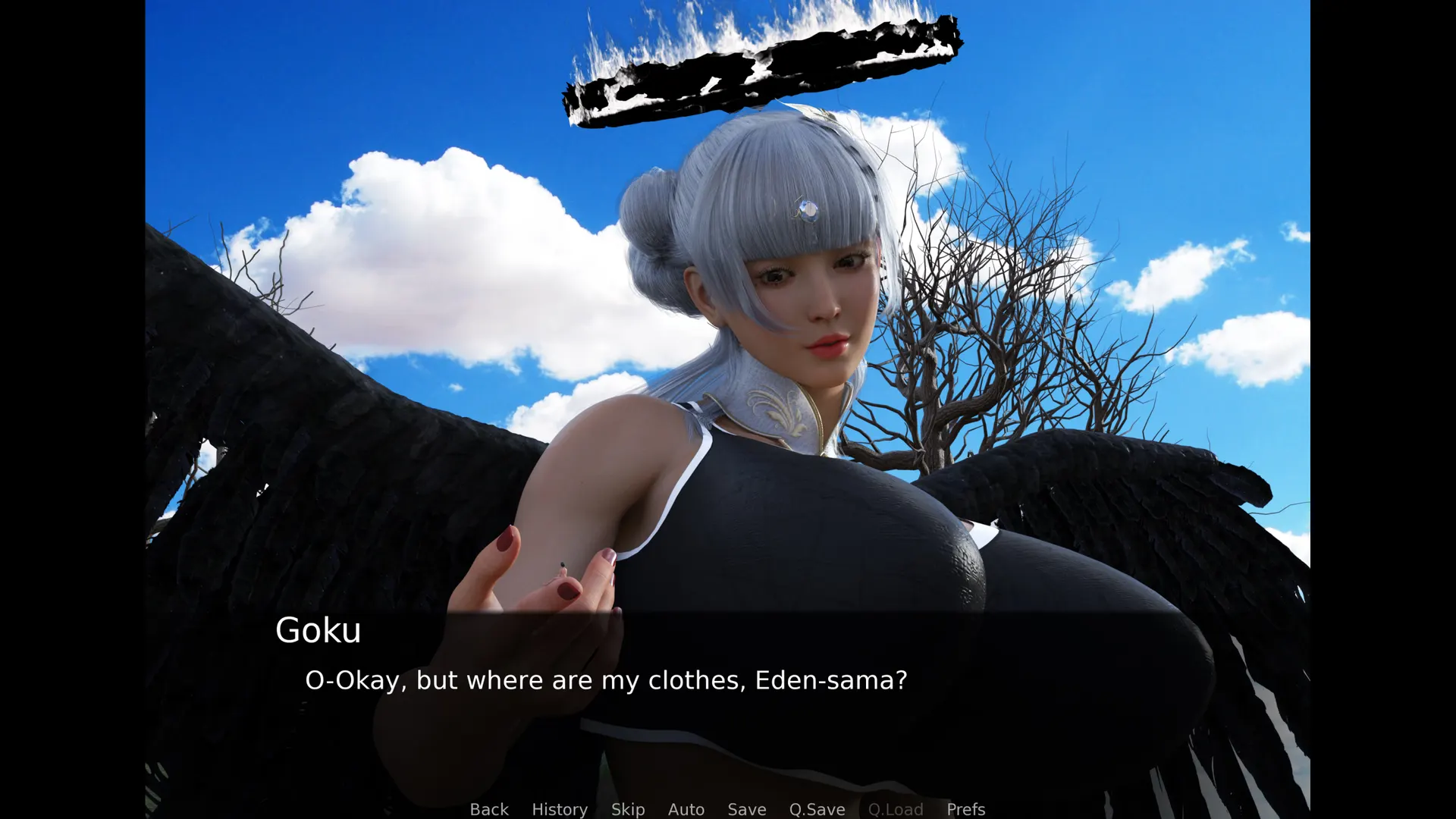 Everyone Has Giantess Angel Waifus in Heaven screenshot 2